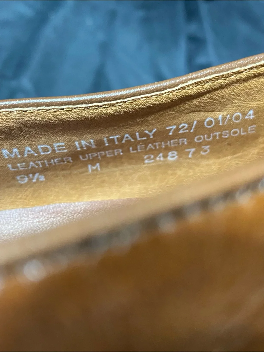 Bostonian Tan Leather Tassel Kiltie Slip-On Loafers size 9 1/2 made in Italy